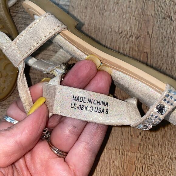 STUART WEITZMAN
Girls' Crystal Suede Sandals - Picture 7 of 10